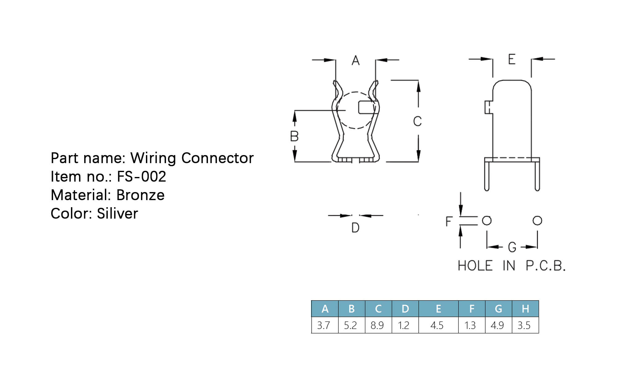 Wiring Connector FS-002